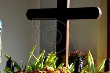 Caserones Bajo procesiona a sus patronos (Foto Francisco Javier Santana)